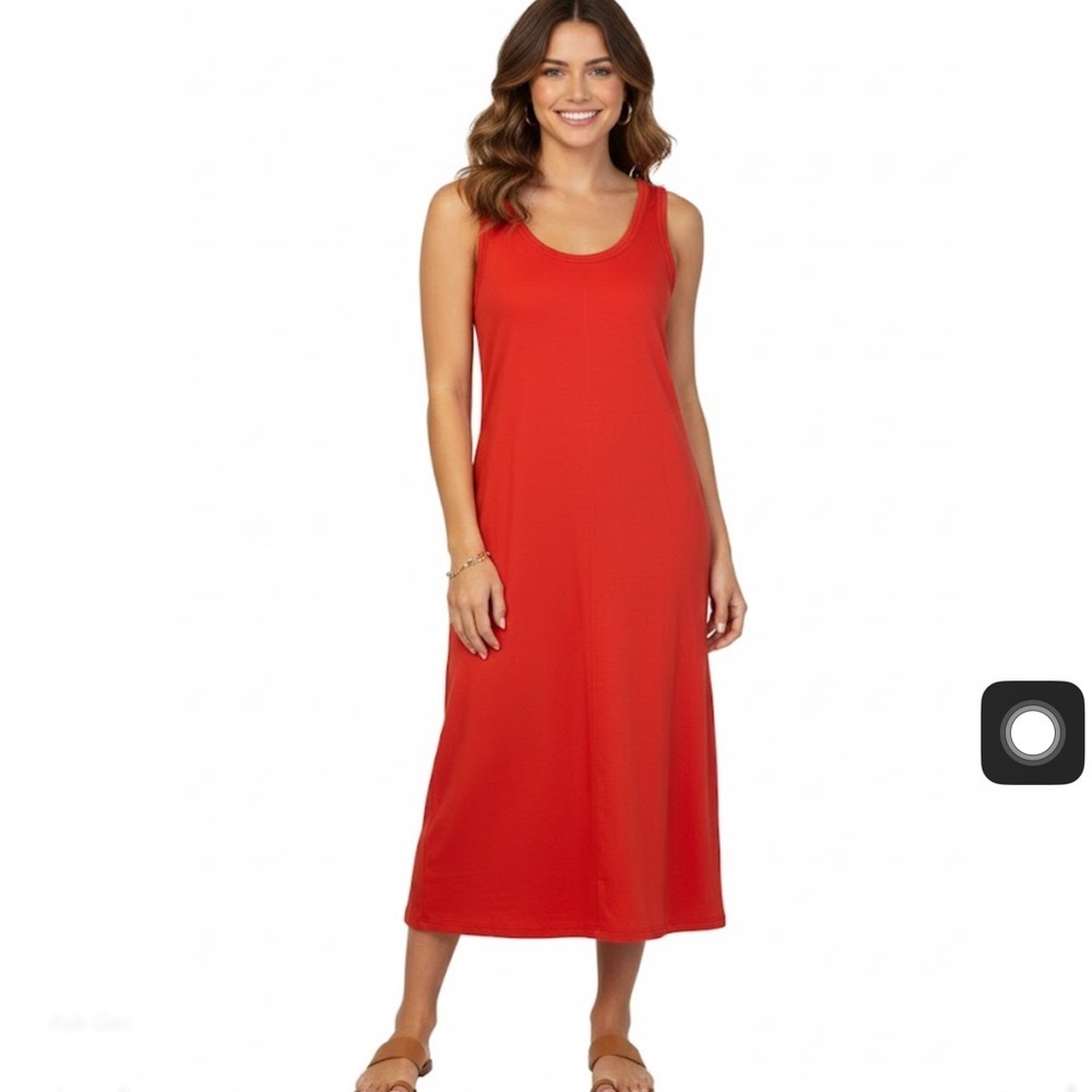 Elizabeth & James Red Cosmic Maxi Midi Tank Dress Size Medium